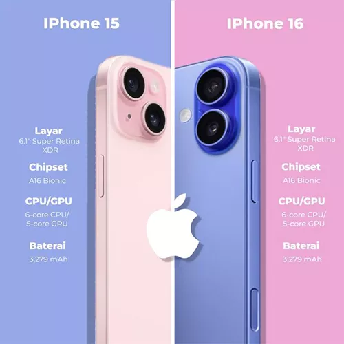 مقایسه آیفون 16 با آیفون 15